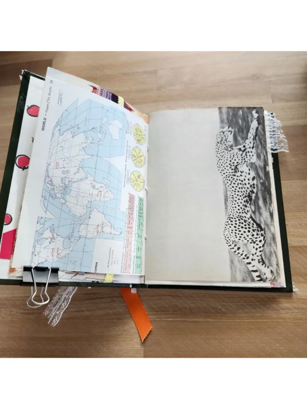 Junk Journal Handmade Hardcover Hand Bound 162 pages